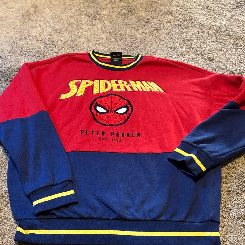 Spiderman Red and Yellow Graphic Tee
